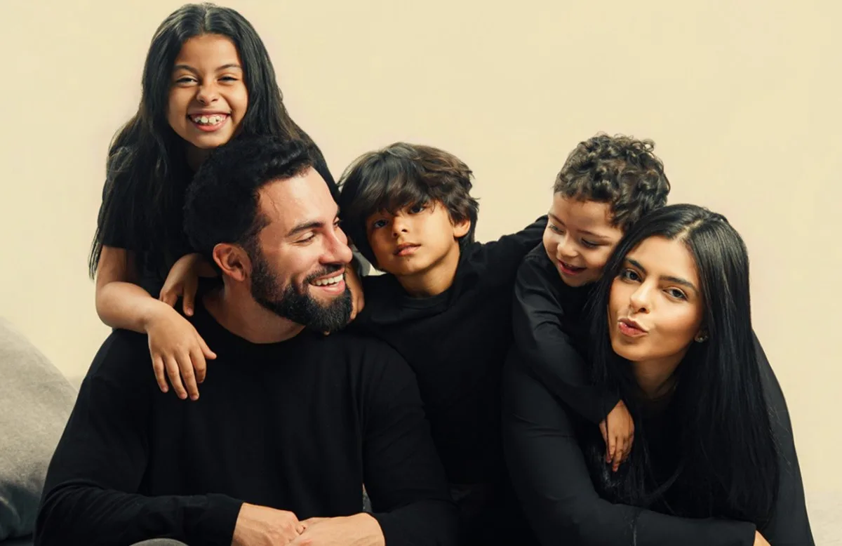 Tales Ramiro e fam&iacute;lia